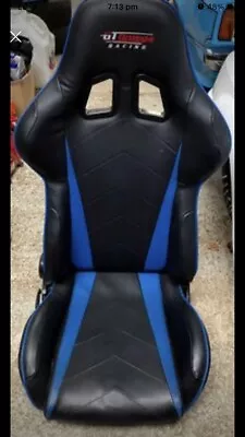 GT Omega Gaming Chair Racing Seat And Mounting Brackets Sim Rig • £80