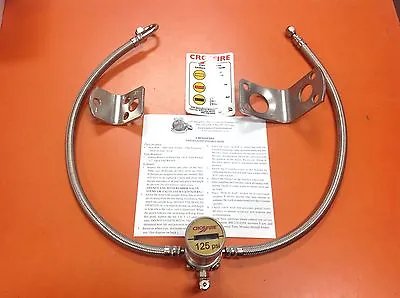 CROSSFIRE TIRE EQUALIZER SYSTEM 125 PSI STAINLESS STEEL HOSES Peterbilt Volvo • $78.51