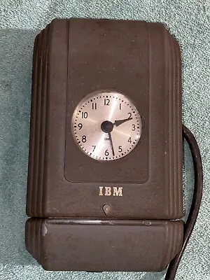 Vintage IBM Time Punch Wall Clock Art Deco Nice Industrial Piece • $175