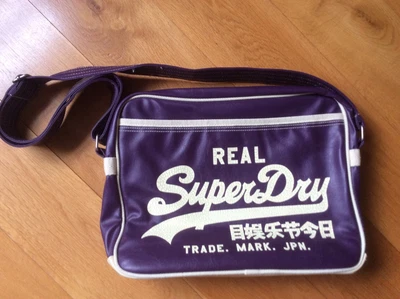 £5 • Buy Purple Superdry Retro Satchel Style Bag