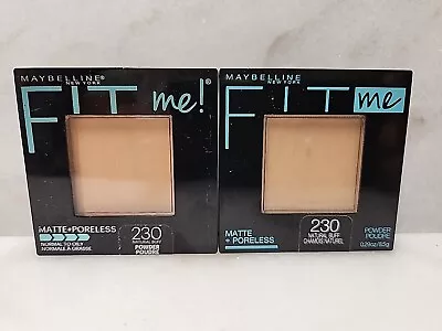 Set Of 2  - Maybelline Fit Me Matte + Poreless Pressed Powder #230 Natural Buff  • $12