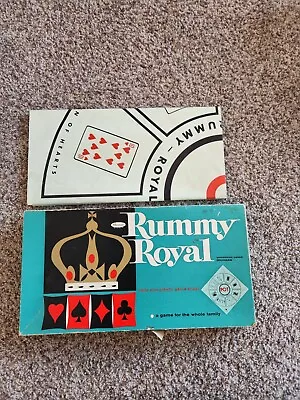 VTG Rummy Royal Whitman #4713 Table Size Plastic Game Sheet 1962  • $9.99