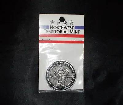 New Northwest Territorial Mint Nwtm World War Ii Wwii Memorial Coin Medallion • $19.99