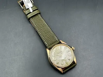 Vintage 1950s 18kt Gold Rolex Ref 6564 Oyster Perpetual Watch • $5995