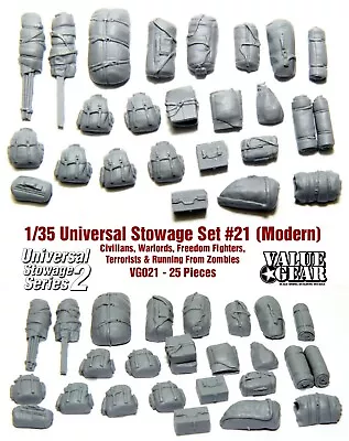 1/35 Universal Stowage  Series 2 Modern  Set #22 - Value Gear Details - 25 Pcs • $11.50