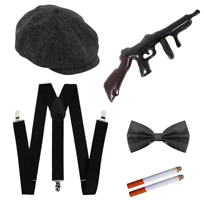 Adults 1920s British Gangster Costume Set Birmingham Tv Series Mens Fancy Dress • £14.99