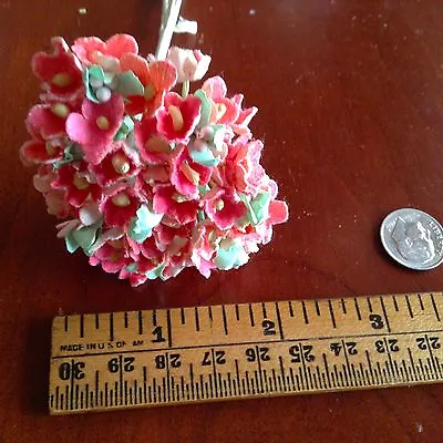 Vintage Millinery Flowers Forget Me Not For Doll Pink Or Blue Or Yellow Kawaii • $4.34
