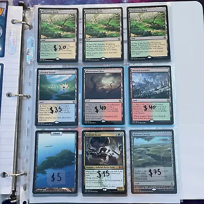 Magic The Gathering Island Windswept Flooded Bloodstained Wooded Horizon Canopy • $5