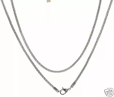 Steel By Design Silver-tone 2.2mm 24  Round Box Chain Necklace • $9.99