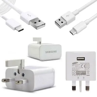 £8.49 • Buy Samsung Galaxy A11 A12 A13 A04s A04e Mains Wall 2A Charger Plug OR USB-C Cable