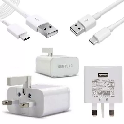 Samsung Galaxy A11 A12 A13 A04s A04e Mains Wall 2A Charger Plug OR USB-C Cable • £6.99