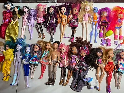 25 Various Doll Lot Monster High Rainbow Cave Club Disney Sold AS IS • $155