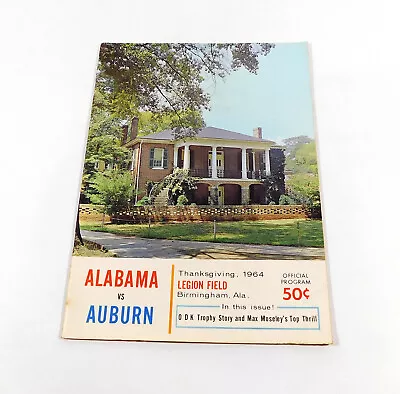 1964 Alabama Vs Auburn College Football Program Thanksgiving 1964 • $39.99
