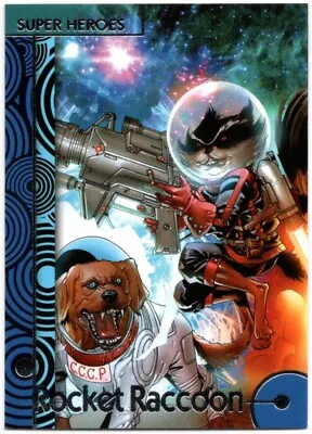 2013 Marvel Fleer Retro BASE SET CARD #35....ROCKET RACCOON • $4