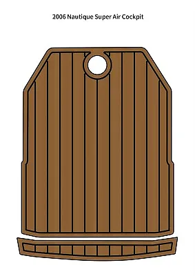 2006 Nautique Super Air Cockpit Pad Boat EVA Foam Faux Teak Deck Floor Mat • $281