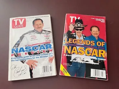 TV Guide Magazine FEB 14-20 1998 PETTY EARNHARDT LEGENDS NASCAR Adelphia Edition • $7.99