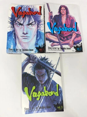 $250 • Buy Vagabond Volumes 1, 2 And 3 Takehiko Inoue Manga 1st Print English VIZ OOP RARE