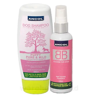 £12.99 • Buy Ancol BB Dog Puppy Cologne & Shampoo New Baby Powder For All Coats