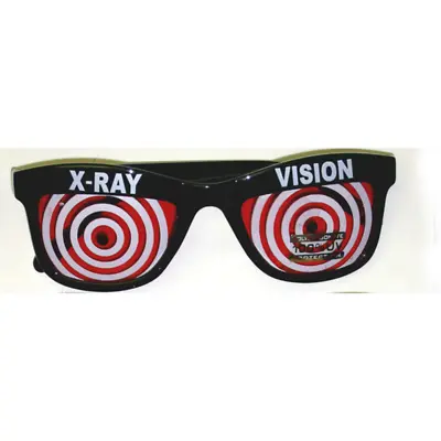 $26.14 • Buy Red X-Ray Vision Glasses X Ray Specs Goggles Spiral Hypnotize Wayfarer Adult