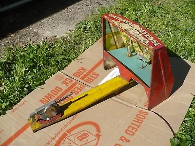 Marx National Defense Machine Gun Target Practice Toy Tin Litho Game • $10