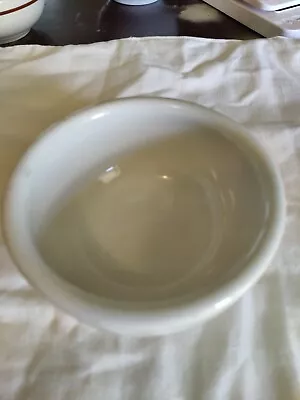 Vintage Vitrified China Restaurant Ware Soup Bowl  Made In U.S.A. White 5  • $9.99