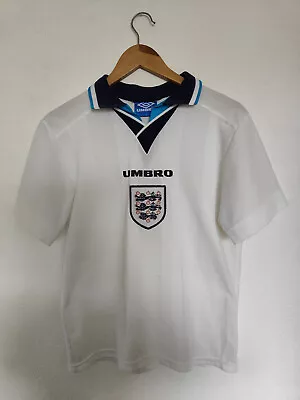 Original 1996 England Home Shirt - Official Umbro - Size Youths • £29.99