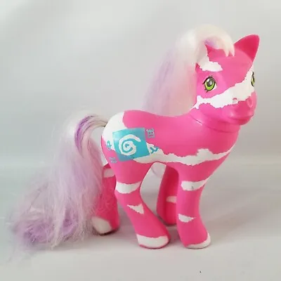 My Little Pony G1 Colorswirl Springy Pink With White Stripes Hasbro 1991 MLP • $59.95