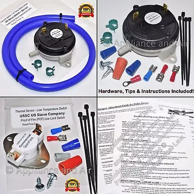 Vogelzang KIT Vacuum Air Switch 80549 - Hose 891121 - Clamps - Thermodisc 80599 • $21.75