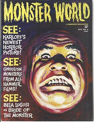 Monster World #5 (vf-) Bela Lugosi Bride O/t Monster Famous Monsters Of Filmland • $8.89