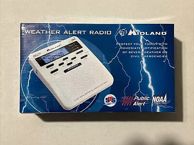 Midland “All Hazards Alert Weather Radio” NOAA Storm Warning WR-100B Tested • $21.99