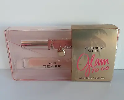 Victoria's Secret Noir TEASE Eau De Parfum Rollerball Lip Gloss Gift Set Travel • $19.95