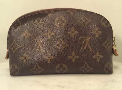 £316.44 • Buy Genuine LOUIS VUITTON Monogram Cosmetic Make Up Bag Pochette Spain