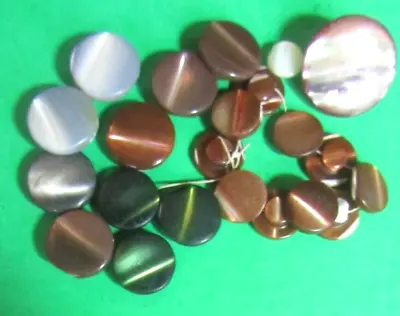 (20) Antique Vintage 1/4 -5/8  Iridescent Pearl Shell Shank Buttons Mixed Lot-g2 • $9.99