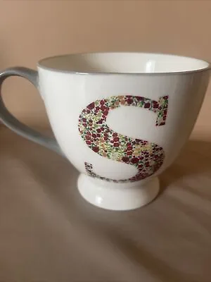 £0.99 • Buy Tesco 'S' Initial Letter Tea Cup, Cappuccino Mug