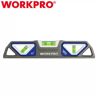 WORKPRO 10  Magnetic Torpedo Level Patented Double-View 3 Bubble Vial 0°/90°/45° • $22.99