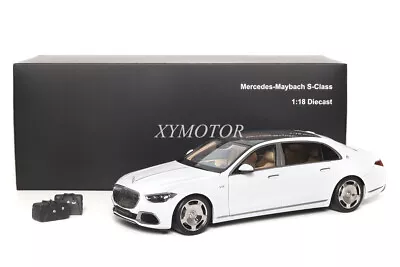 Almost Real 1:18 Maybach Benz S680 2021 S-Class Diecast Model Car Black/White • $204.55