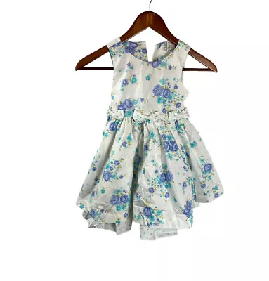 Toddler Girl Dress 5t Maggie And Zoe White Sundress Spring Summer Floral New • $28