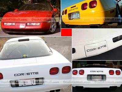 Dkm | Front+rear Bumper Inserts Matte Black For Corvette C4 1991-1996 Not Decals • $13.91