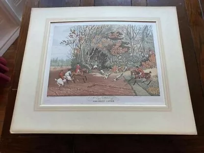 A Day's Hunting Breaking Cover By James Pollard  Print. Fores Estate. *sale* • £50