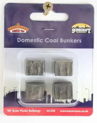 Bachmann Scenecraft 1:76 44-538 4 X Domestic Coal Bunkers New FNQHobbys • $9.80