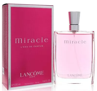 MIRACLE By Lancome 3.4 Oz Edp Perfume NEW In Retail BOX • $68.90