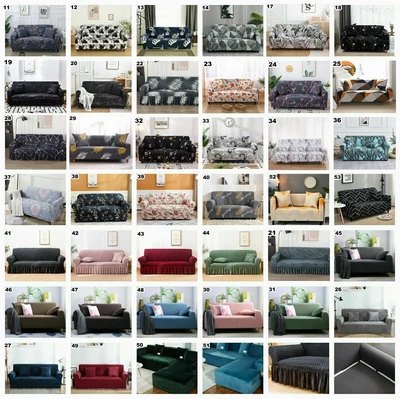 $44.80 • Buy Sofa Covers 1 2 3 4 Seater High Stretch Lounge Slipcover Protector Couch Cover