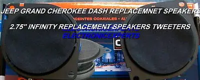 2.75  Dash Speakers Tweeter 1999-2005 Jeep Grand Cherokee Chrysler Infinity Ford • $39.99