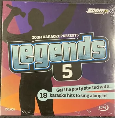 £4.85 • Buy Zoom Karaoke Legends 5 (ZKL005) CDG Disc - Elton John,  Billy Joel, Rod Stewart