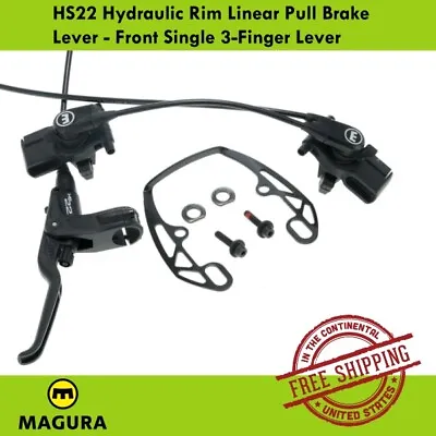 Magura HS22 Hydraulic Rim Linear Pull Brake Lever - Front Single 3-Finger Lever • $74.90