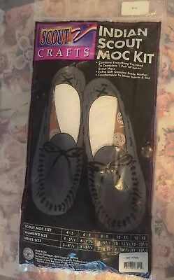 Scout Crafts Leather Moccasin DIY Kit Moc Size 10/11  NEW 1996 • $15