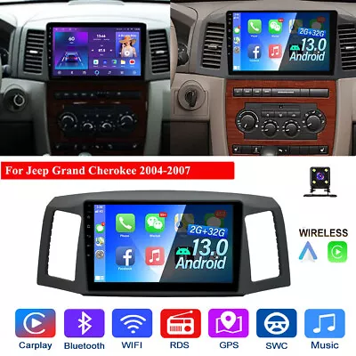 10.1'' For Jeep Grand Cherokee 2004-2007 Android 13 Car Stereo GPS Radio CarPlay • $169.99