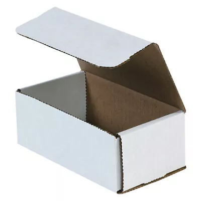 6 1/2x3 5/8x2 1/2  White Corrugated Mailing/Shipping Boxes - 50-Case Reliable • $36.72