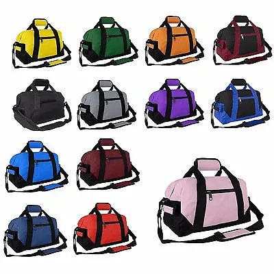 DALIX 14  Duffle Gym Mini Travel Bag Green Black Gray Blue Red Pink Orange • $11.96