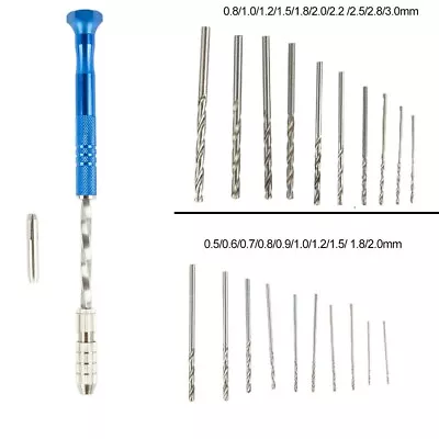 User Friendly Semiautomatic Manual Drill Set With 10pc Small Drill Bit • £9.96
